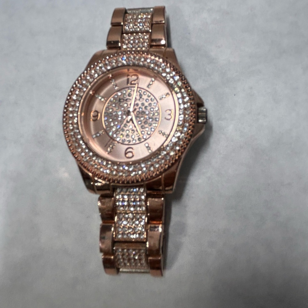 bebe Shimmering Rose Gold Watch